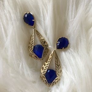RARE Kendra Scott Cobalt Blue Earrings